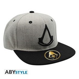 ABYSTYLE ASSASSIN'S CREED: CAPPELLINO GRIGIO CON LOGO NERO