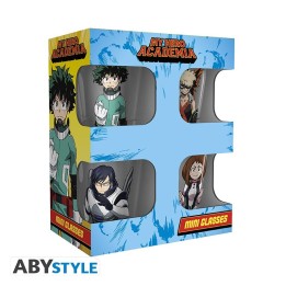 ABYSTYLE MY HERO ACADEMIA - Set di 4 bicchieri da shot : "Heroes"