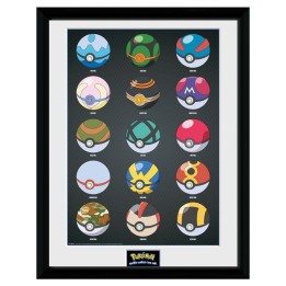 ABYSTYLE POKEMON - Poster incorniciato: "Pokeballs" (30x40)