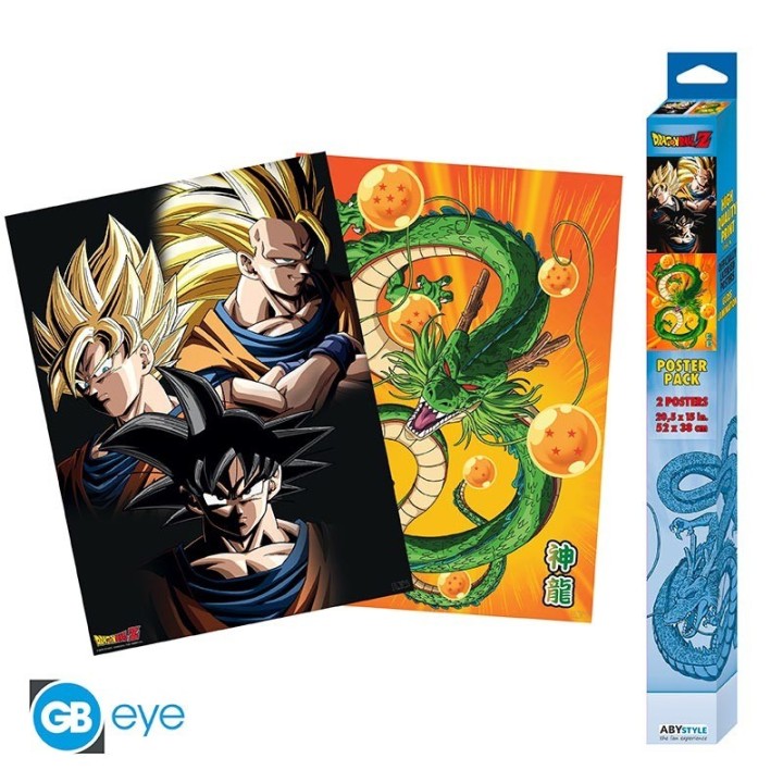 ABYSTYLE DRAGON BALL - Set 2 Poster: "Goku & Shenron" (52x38)