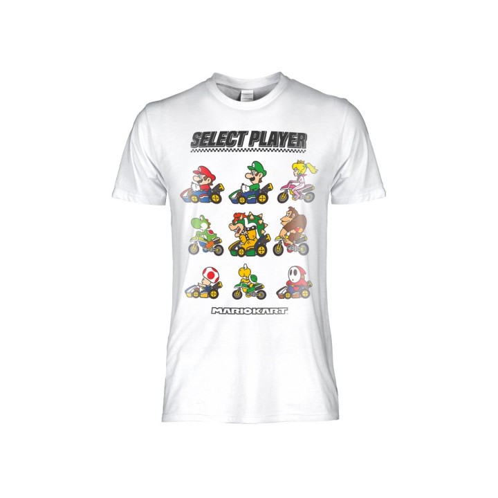 NINTENTO - T-shirt Super Mario Kart 14-15 anni bianca