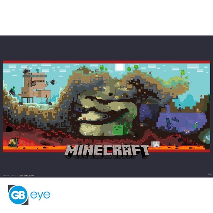 ABYSTYLE MINECRAFT - Poster grande: "Underground" (91.5x61)