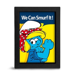 ABYSTYLE THE SMURFS - Poster incorniciato: "WE CAN SMURF IT "