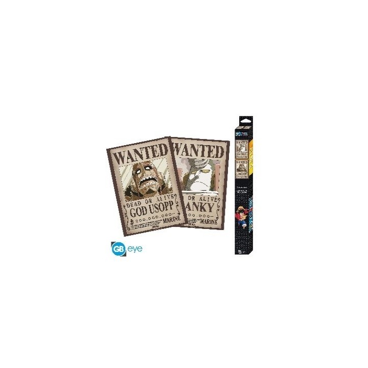ABYSTYLE ONE PIECE - Set 2 Poster 52x38: "Usopp & Franky"