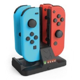 NACON Ricarica x 4 joycon.Indicaz carica, RGB