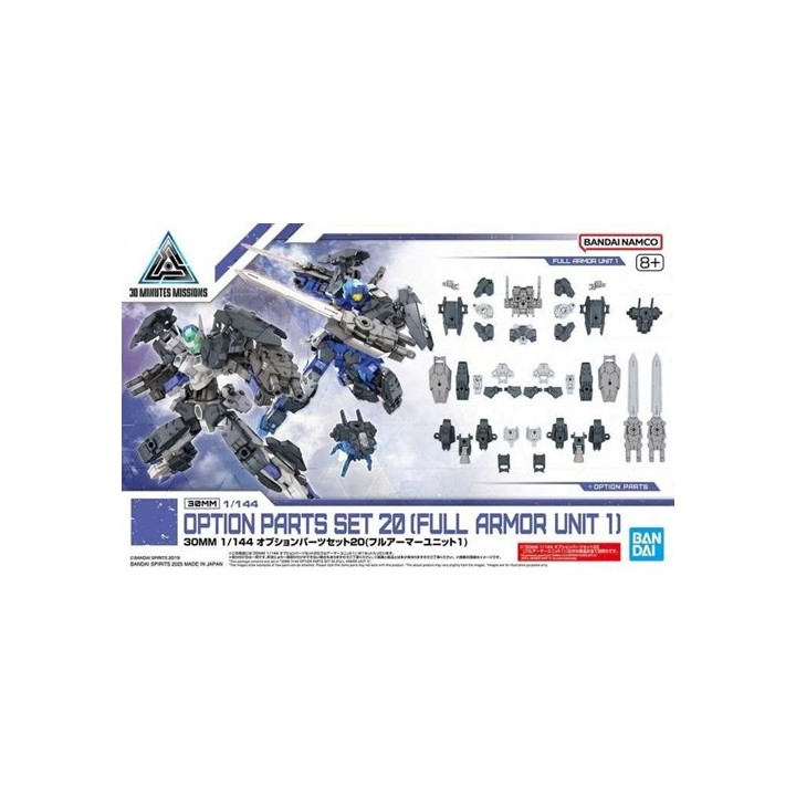 BANDAI 30MM 1/144 OPTION PARTS SET 20 (FULL ARMOR UNIT 1)