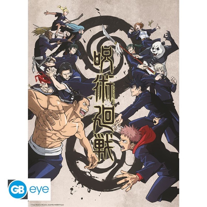 ABYSTYLE JUJUTSU KAISEN - Poster 52x38 :" Tokyo vs. Kyoto"