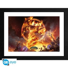 ABYSTYLE WORLD OF WARCRAFT - Poster incorniciato: "Ragnaros"