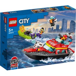 LEGO 60373 CITY - Barca di soccorso antincendio