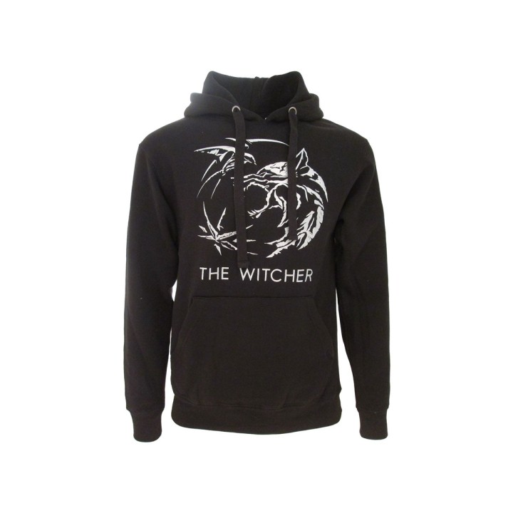 THE WITCHER LOGO FELPA L NERA