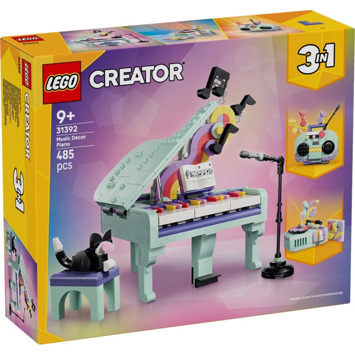 LEGO 31392 CREATOR - Pianoforte decorativo con gatto
