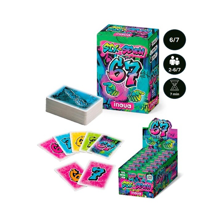 67 Six-Seven Card Game - display 12 pz