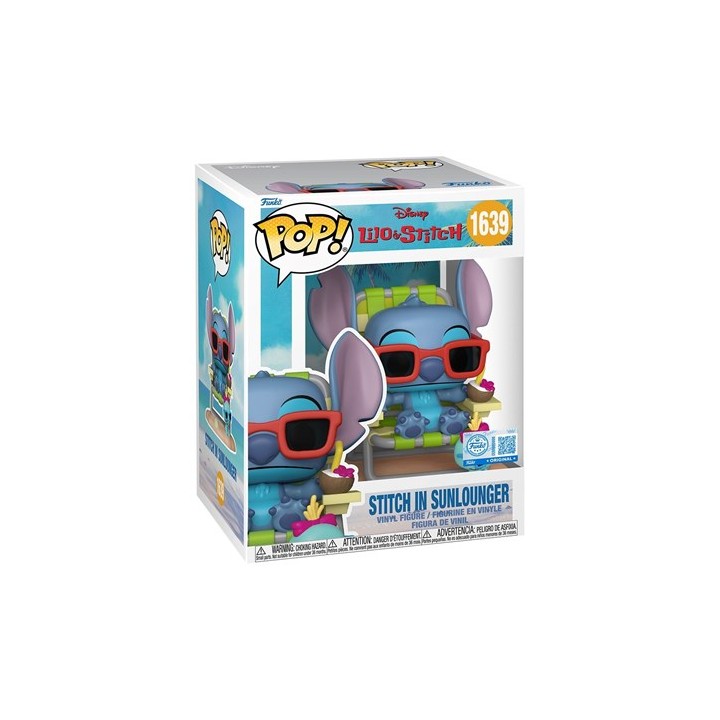 FUNKO POP Disney: Lilo & Stitch - 1639 Stitch In Sunlounger (Exclusive) 9cm