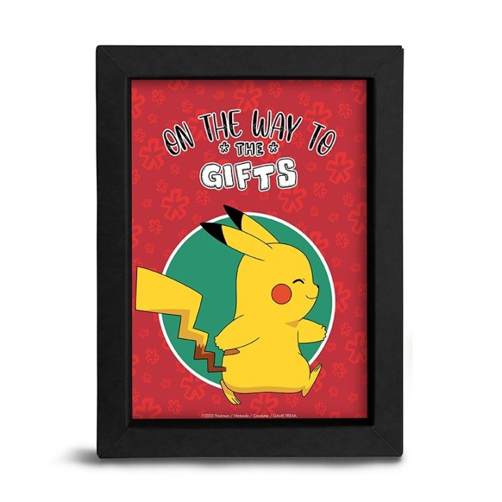 ABYSTYLE POKEMON - Poster incorniciato: "ON THE WAY TO THE GIFTS"