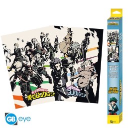 ABYSTYLE MY HERO ACADEMIA - Set 2 Poster piccoli: "Heroes/Villains" (52x38)