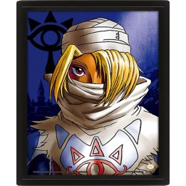 PYRAMID THE LEGEND OF ZELDA (ZELDA TO SHEIK) - POSTER 3D LENTICULAR INCORNICIATO