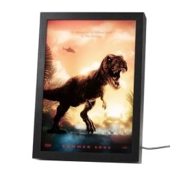 ERIK. POSTER LED CON CORNICE DI JURASSIC PARK