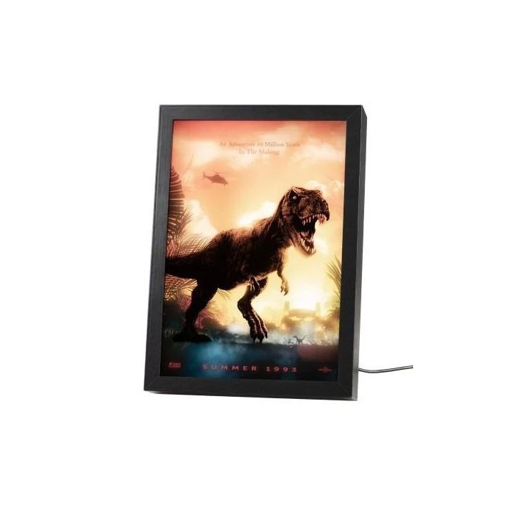 ERIK. POSTER LED CON CORNICE DI JURASSIC PARK