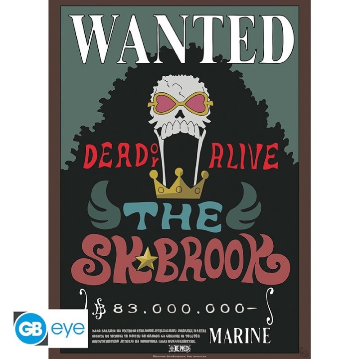 ABYSTYLE ONE PIECE - Poster: "Wanted Brook" (52x38)
