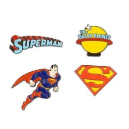 ERIK. SET DI 4 SPILLETTE DC COMICS SUPERMAN