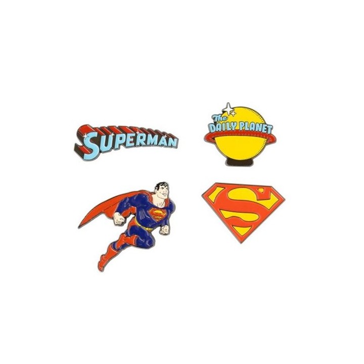 ERIK. SET DI 4 SPILLETTE DC COMICS SUPERMAN