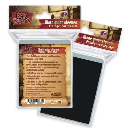 EPIC FORGE Outer sleeves Mat (66*91 mm) x100 (100 microns) - BLACK