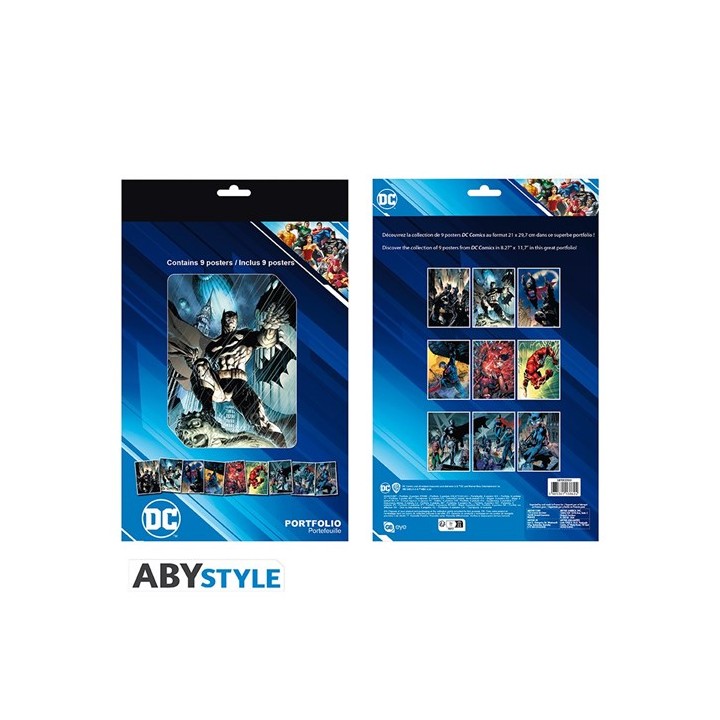 ABYSTYLE DC COMICS - Portfolio 9 posters: "Justice League" (21x29,7)