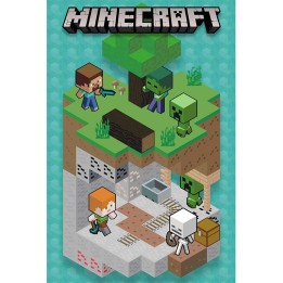 ABYSTYLE MINECRAFT - Poster grande: "Into the Mine" (91.5x61)