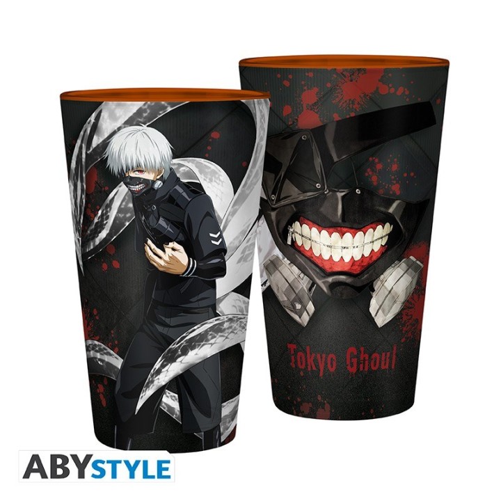 ABYSTYLE TOKYO GHOUL: Bicchiere grande 400 ml: "Kaneki & Mask"