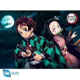 ABYSTYLE DEMON SLAYER - Poster 52x38 :" Tanjiro & Nezuko"