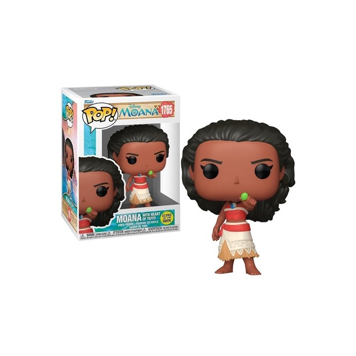 FUNKO POP Disney: Oceania - 1765 Moana with Heart of Tefiti (Glows in The Dark) 9cm