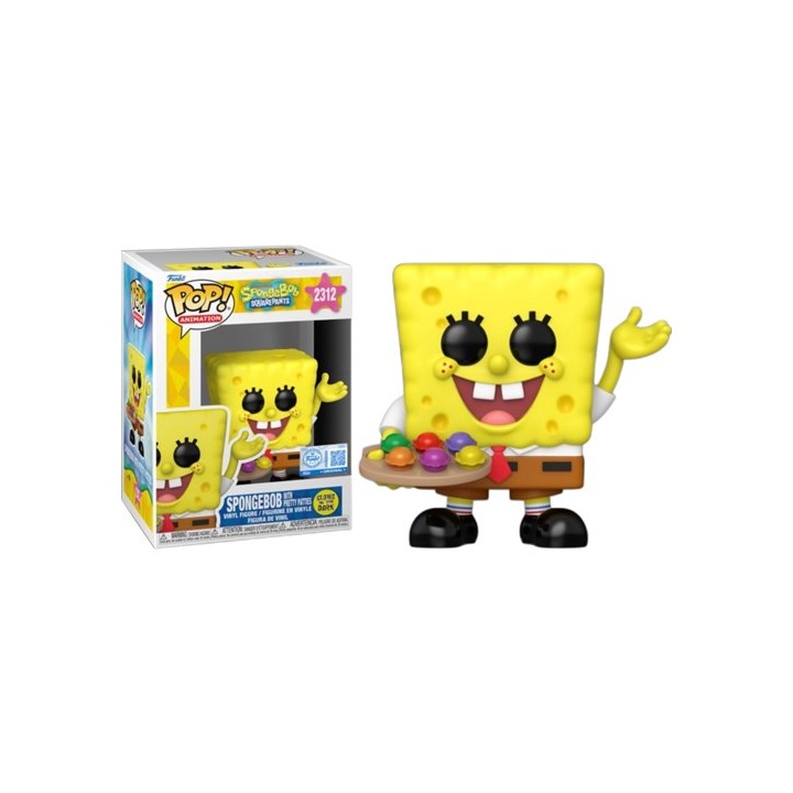 FUNKO POP Animation: Spongebob Squarepants - 2312 Spongebob With Pretty Patties (GW) (Exclusive) 9cm