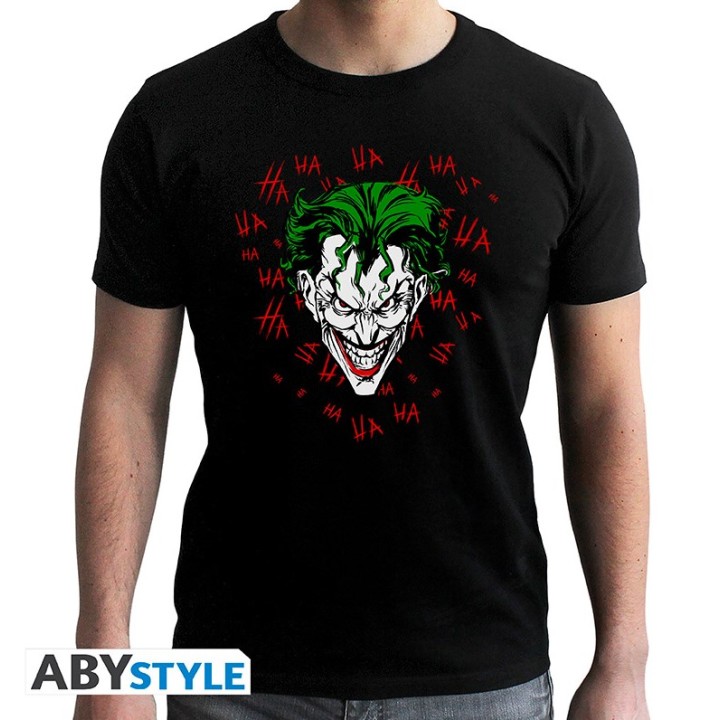 DC COMICS - Tshirt "Joker Killing Joke" SS black- new fit*Small - Men's T-shirts