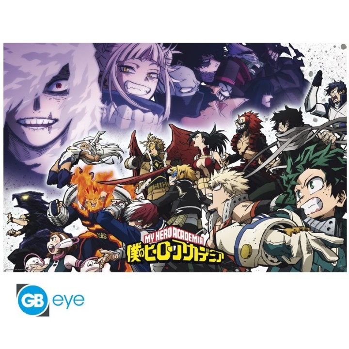 ABYSTYLE MY HERO ACADEMIA - Poster Maxi (91.5x61): "Heroes vs Vilains"