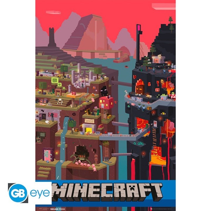ABYSTYLE MINECRAFT - Poster grande: "Minecraft World" (91.5x61)