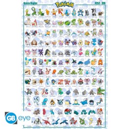 ABYSTYLE POKEMON - Poster grande: "Hoenn Pokemon French" (91.5x61)