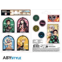ABYSTYLE DEMON SLAYER - Stickers - 16x11cm/ 2 sheets - Entertainment district