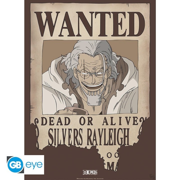 ABYSTYLE ONE PIECE - Poster: "Wanted Rayleigh" (52x38)
