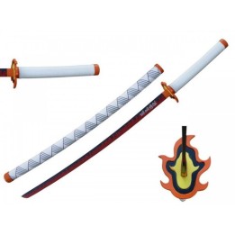 SH656D.55 - KATANA FANTASY 105CM. - KATANA BIANCA ROSSA