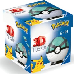 RAVENSBURGER Pokémon Net Ball verde3D Puzzleball 54 pezzi