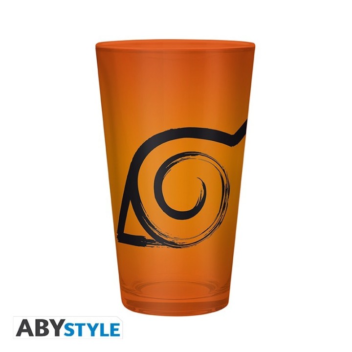 ABYSTYLE NARUTO SHIPPUDEN - Bicchiere grande 400 ml: "Konoha & Seal"
