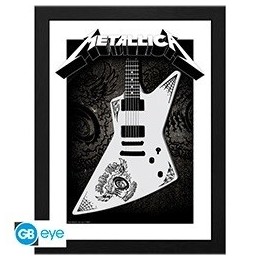 ABYSTYLE METALLICA - Poster incorniciato: "Papa Het Guitar" (30x40)