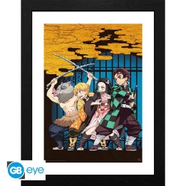 ABYSTYLE DEMON SLAYER - Poster incorniciato: "Key Art" (30x40)