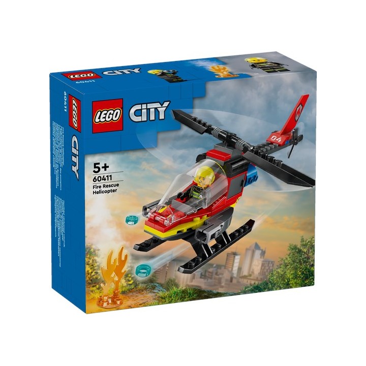 LEGO 60411 CITY Elicottero dei pompieri