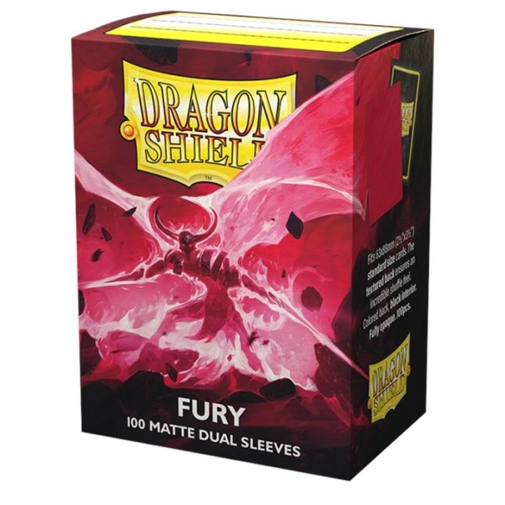 DRAGON SHIELD Dual Matte Sleeves - Fury 'Alaric, Crimson King' (100 Sleeves)