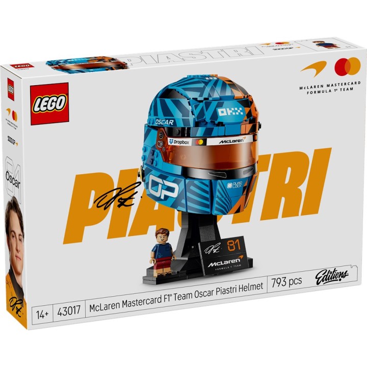 LEGO 43017 EDITIONS VEHICLES - Casco di Oscar Piastri McLaren Mastercard F1 Team