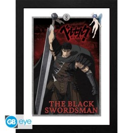 ABYSTYLE BERSERK - Poster incorniciato: "The Black Swordsman" (30x40)