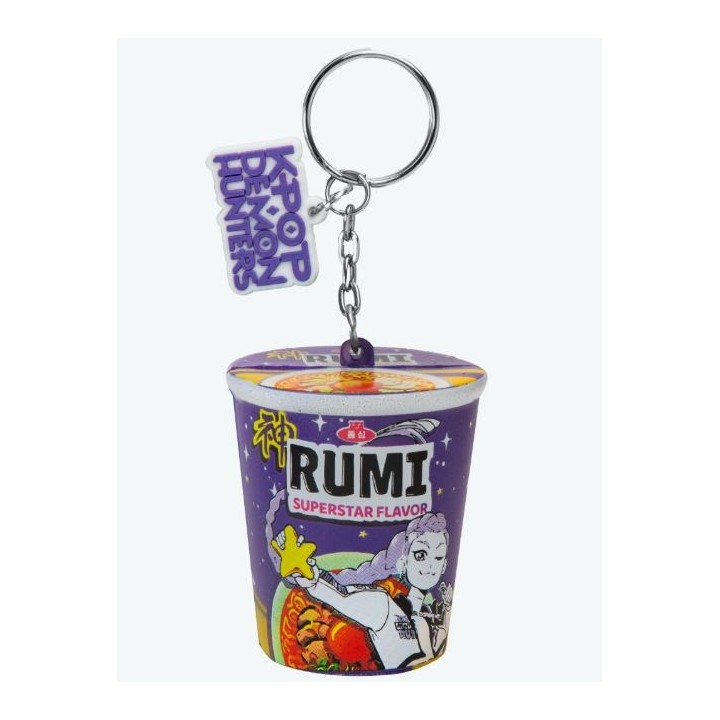 CINEREPLICAS 112446 - Kpop Demon Hunters Rumi Superstar Flavor Noodles Squishy Keychain