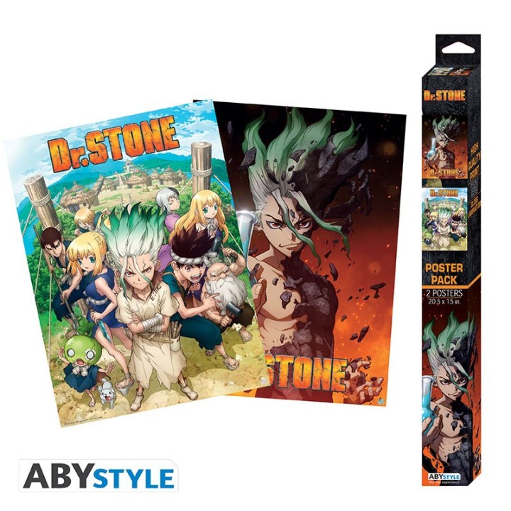 ABYSTYLE DR STONE - Set 2 Poster: "Group & Artwork" (52x38)
