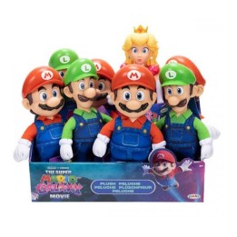JAKKS PACIFIC Super Mario Galaxy Assortimento di Basic Roto Plush W1 8 pz (altezza 23 cm)